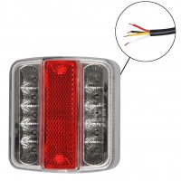 FEU ARRIERE 4 FONCTIONS 98X105MM 14LED (1PC) FEU ARRIERE 4 FONCTIONS 98X105MM 14LED (1PC)