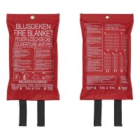 FIRE BLANKET 100X100CM IN NYLON BAG(1PC)