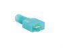 flat plug fully insulated blue 15 25mm 100pc 1pc