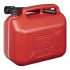 fuel can 10l plastic red unapproved 1pc