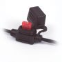 FUSE HOLDER FOR MICRO II BLADE FUSE BLACK WIRE 1.5MM² (25PC)