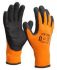 gant hiver orange noir avec latex grip mt10 paire 1pc