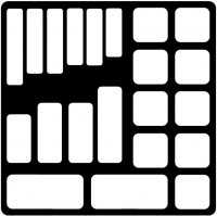 GRIP MODULE VIDE À 21 COMPARTIMENTS POUR FORETS (1PC)