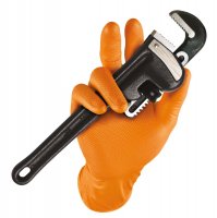 GRIPPAZ GLOVES ORANGE 12-XXXL (50PCS)