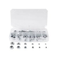 HEXAGON NUTS ASSORTMENT M4 - M12 165-PIECES (1PC) HEXAGON NUTS ASSORTMENT M4 - M12 165-PIECES (1PC)