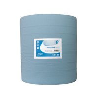 INDUSTRIAL CLEANING PAPER ROLL 3-LAYER BLUE GLUED 37X400 MAXI ROLL (1PC)