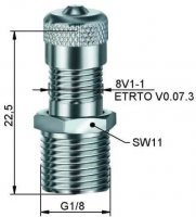 INDUSTRIAL CLOSING VALVE FOR TANKS 23 MM 1/8 (1PC)