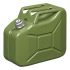 jerry can 10l metal green with magnetic cap un tvgsapproved1pc