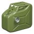 jerry can 10l metal green with magnetic cap un tvgsapproved1pc