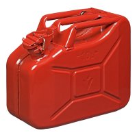JERRYCAN 10L MÉTAL ROUGE UN- & TÜV/GS-APPROUVÉ (1PC)