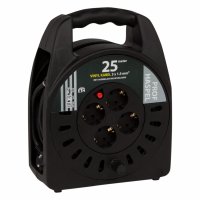 KABELBOX PROF MET RANDAARDE 3X1,5MM2 ZWART 25 METER KABELBOX PROF MET RANDAARDE 3X1,5MM2 ZWART 25 METER