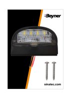 KENTEKENVERLICHTING 72X50MM 4LED (1ST) KENTEKENVERLICHTING 72X50MM 4LED (1ST)