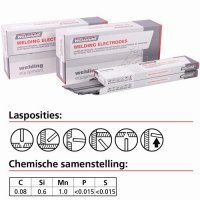 LASELEKTRODE E 7018 Ø 2,00 X 300 2KG (1ST) LASELEKTRODE E 7018 Ø 2,00 X 300 2KG (1ST)