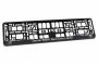 LICENSE PLATE HOLDER 3D + RELIEF PRINTED CHROME SUPPLY LETTERS (1PC)