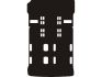 mat set needle felt black fiat ulysse i rear mat 1994 2002