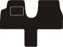 mat set needle felt black fiat ulysse ii for 6 seats 2002 2011
