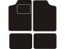 mat set needle felt black ford fiesta iii 1989 1990