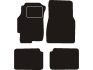 mat set needle felt black honda civic 4door 1996 