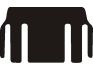 mat set needle felt black mitsubishi space wagon 1998 2001 rear