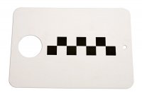 METAL SPRAYOUT CARD + HOLE 100PC (1PC)