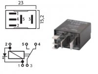 MICRO COMMUTATEUR RELAIS 24V 5 / 10A AVEC DIODE (1PC)