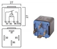 MINI CONTACT MAKE RELAY 24V 20A 4-POLES (1PC) MINI CONTACT MAKE RELAY 24V 20A 4-POLES (1PC)