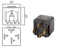 MINI CONTACT MAKE RELAY 24V 20A 4-POLES (1PC)