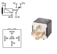 MINI INTERCHANGE RELAY 24V 10 / 20A WITH RESISTOR 5 POLES (1PC) MINI INTERCHANGE RELAY 24V 10 / 20A WITH RESISTOR 5 POLES (1PC)