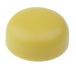 no plate dome head rivet cover nylon yellow 100pcs