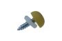 NO. PLATE SCREW WITH YELLOW COVER AND WASHER 4,8X19MM (100PCS)
