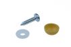 no plate screw with yellow cover and washer 48x19mm 100pcs