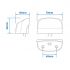 plaque dimmatriculation lumineuse 12 24v 70x42mm led 2p pour 44387172 1pc