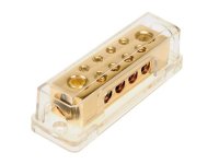 POWER DISTRIBUTION BLOCK (GOLD) 2X50 MM² IN / 8X10 MM² OUT (1PC)