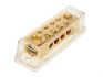 power distribution block gold 2x50 mm in 8x10 mm out 1st