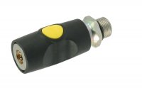 PREVOST SAFETY COUPING BUTTON YELLOW G 3/8 MALE THREAD (1PC)