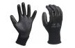 pu gloves black large size 1 pair