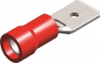 pvc economy insulated male disconnectors red 48x05 100