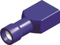 PVC FULLY-INSULATED FEMALE DISCONNECTORS BLUE 2,8X0,8 (50PCS)