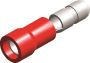 PVC HALF-INSULATED FEMALE DISCONNECTORS RED 4,8X0,8 (100PCS)