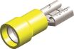 pvc halfinsulated female disconnectors yellow 63x08 25pcs