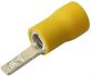 pvc insulated blade terminals yellow 20x18 25pcs