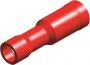 PVC INSULATED FEMALE BULLET DISCONNECTORS RED 4,0 (5PCS)