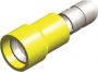 PVC INSULATED MALE BULLET DISCONNECTORS YELLOW 5,0 (5PCS)