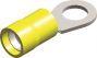 PVC INSULATED RING TERMINALS YELLOW M10 (5PCS)