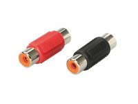 RCA CONNECTOR FEMALE 1 X RED / 1 X ZWART (1ST)