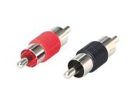 RCA CONNECTOR MALE 1 X RED / 1 X BLACK (1PC)