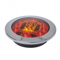 REAR LIGHT 3 FUNCTIONS 122MM 24LED CHROME (1PC)