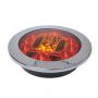 REAR LIGHT 3 FUNCTIONS 122MM 24LED CHROME (1PC)