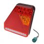 REAR LIGHT 5 FUNCTIONS 208X188MM 22LED RIGHT (1PC)