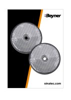 REFLECTEUR BLANC 60MM FIXATION À VIS (2PC) REFLECTEUR BLANC 60MM FIXATION À VIS (2PC)